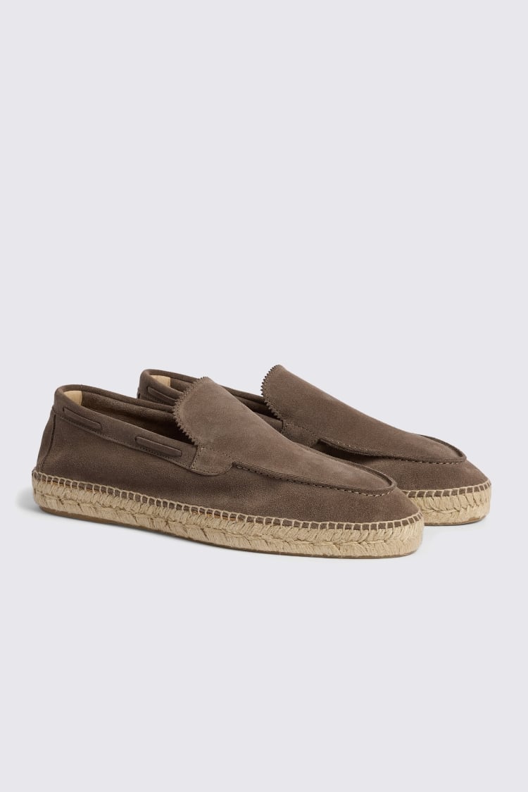 Taupe Suede Espadrille
