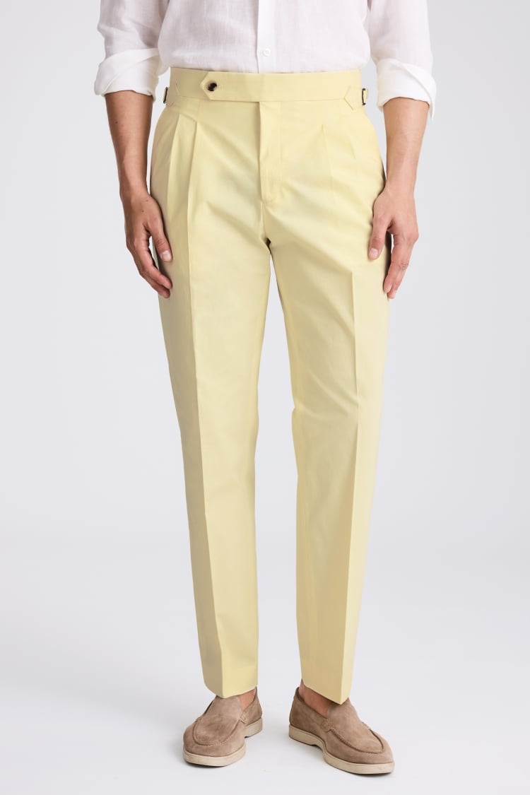 Yellow Pleated Trousers